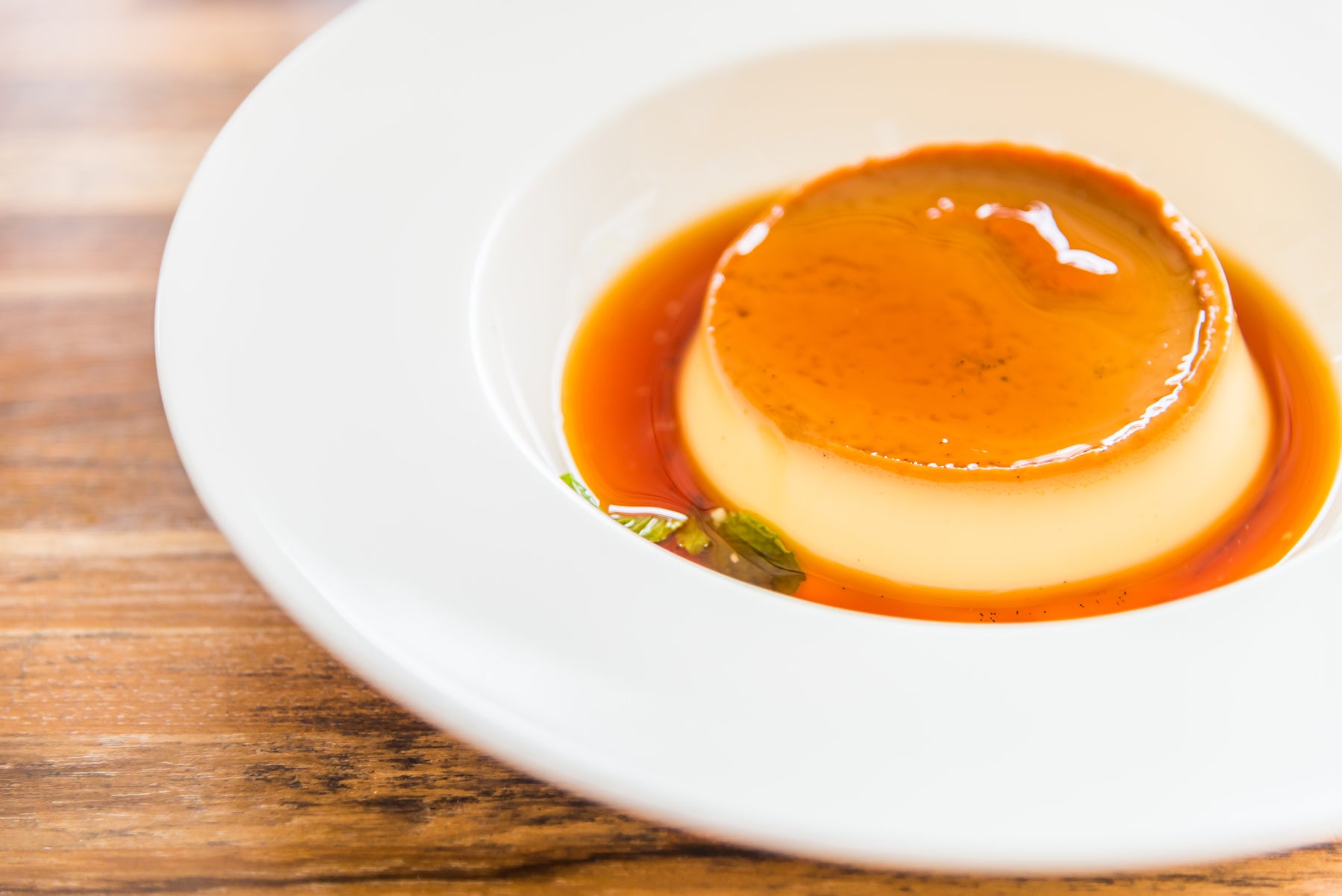 Flan de vainilla sin azúcar