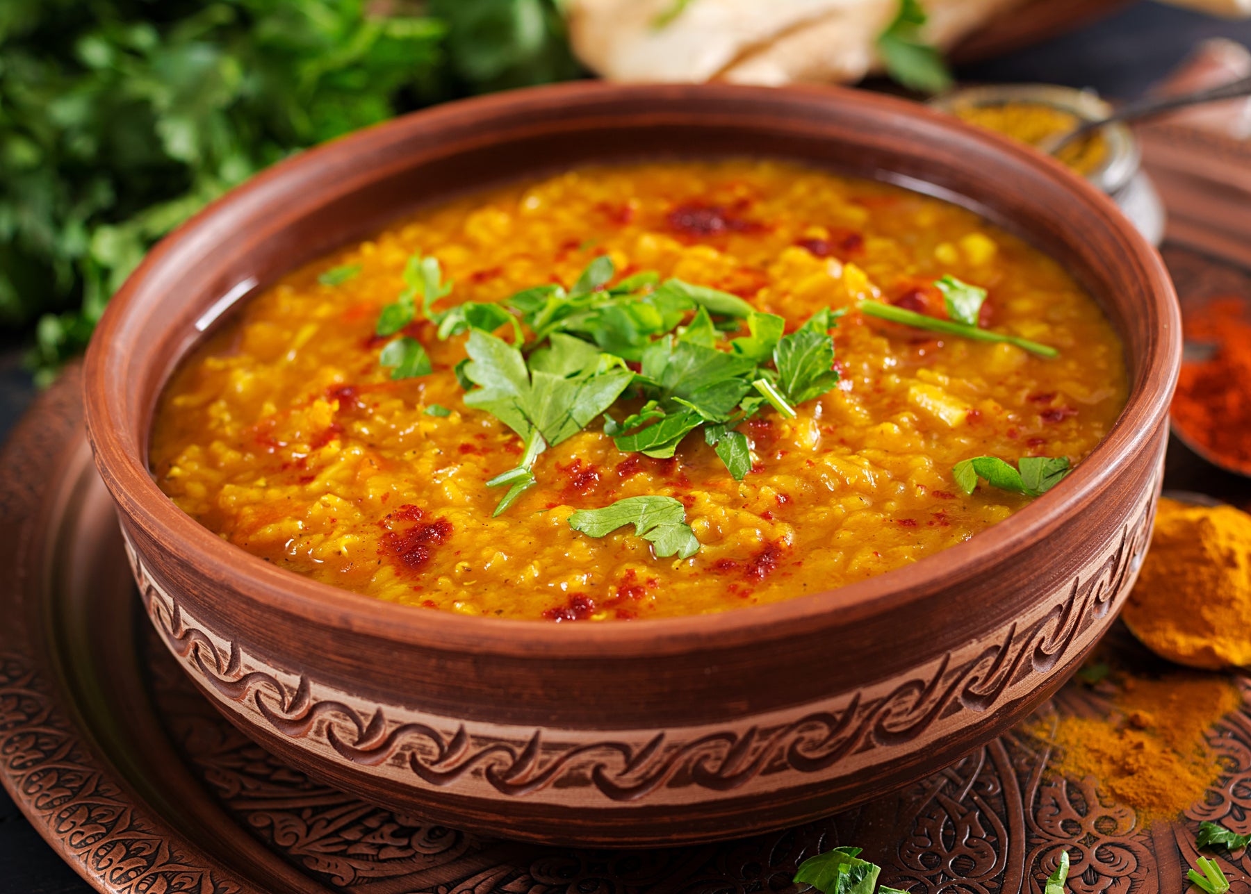 Dhal de lentejas rojas