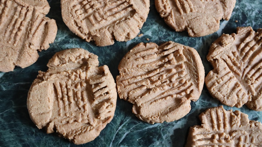 Galletas veganas de mantequilla de maní