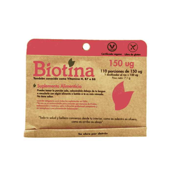 Biotina Dulzura Natural Polvo 150 ug