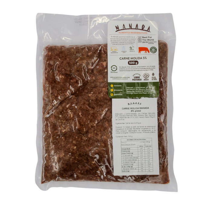 Carne Molida Angus 5% Manada 500 gr