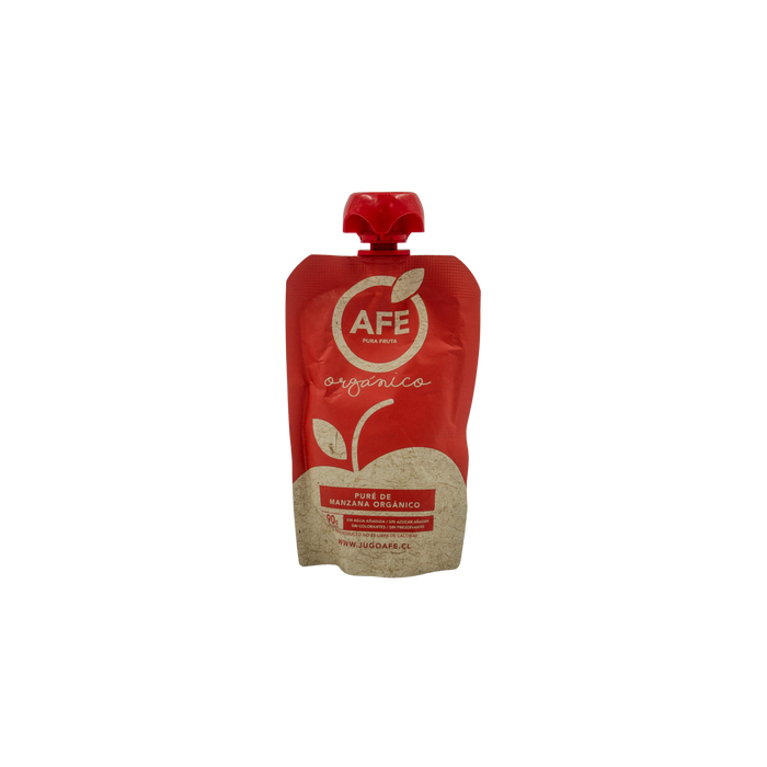 Pure de manzana orgánico marca Afe