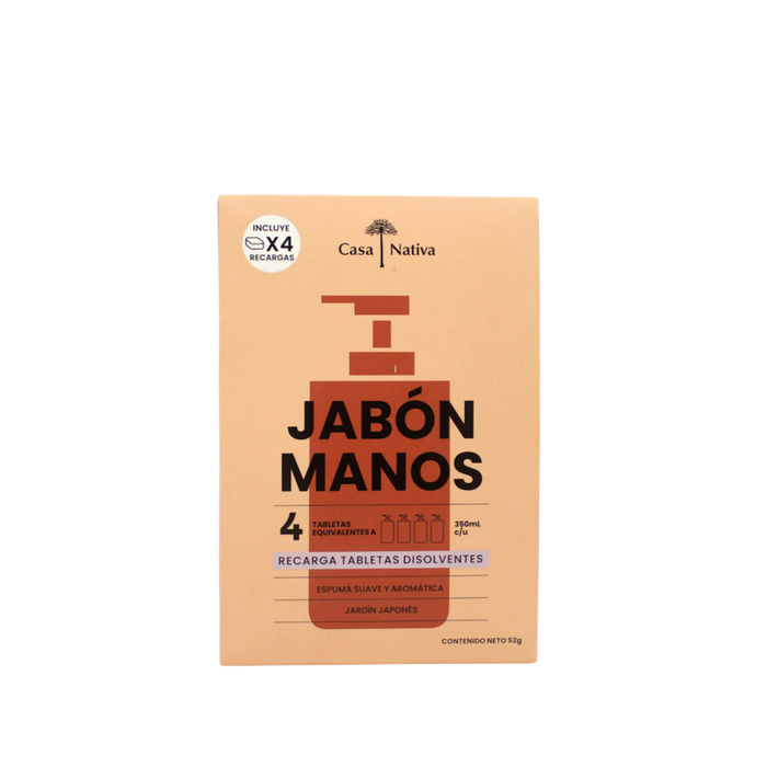 Recarga Jabón espuma Casa Nativa aroma Jardín Japones
