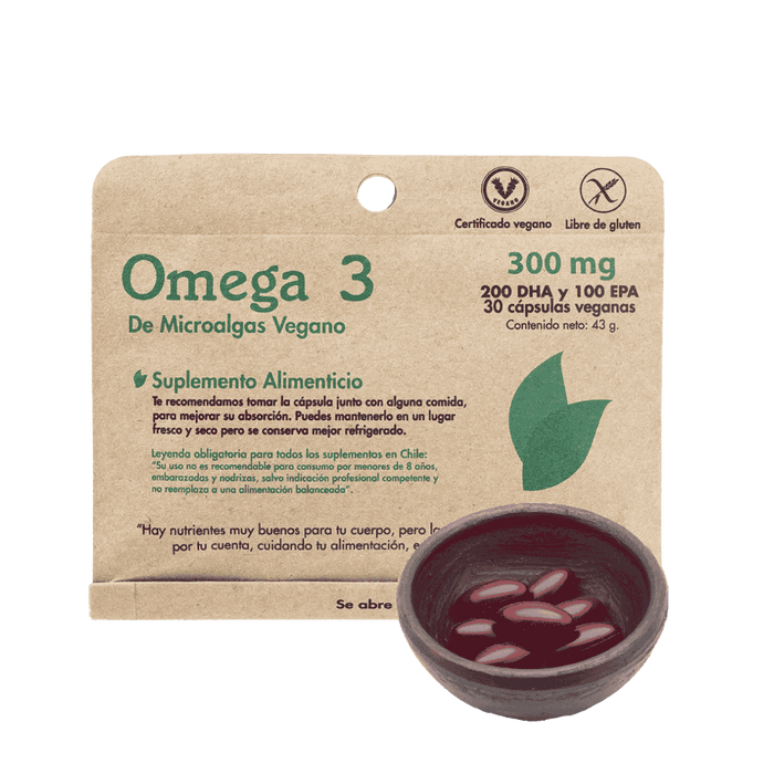 Omega 3 microalgas vegano