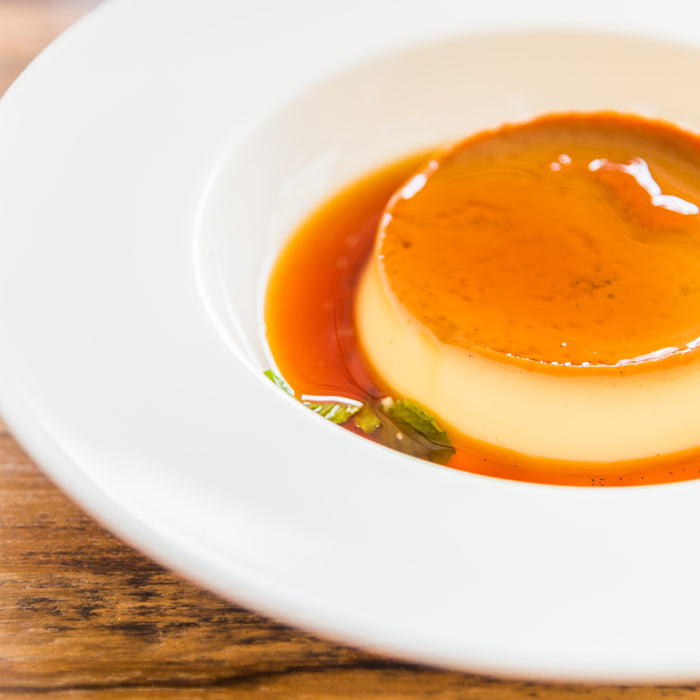 Flan de vainilla sin azúcar