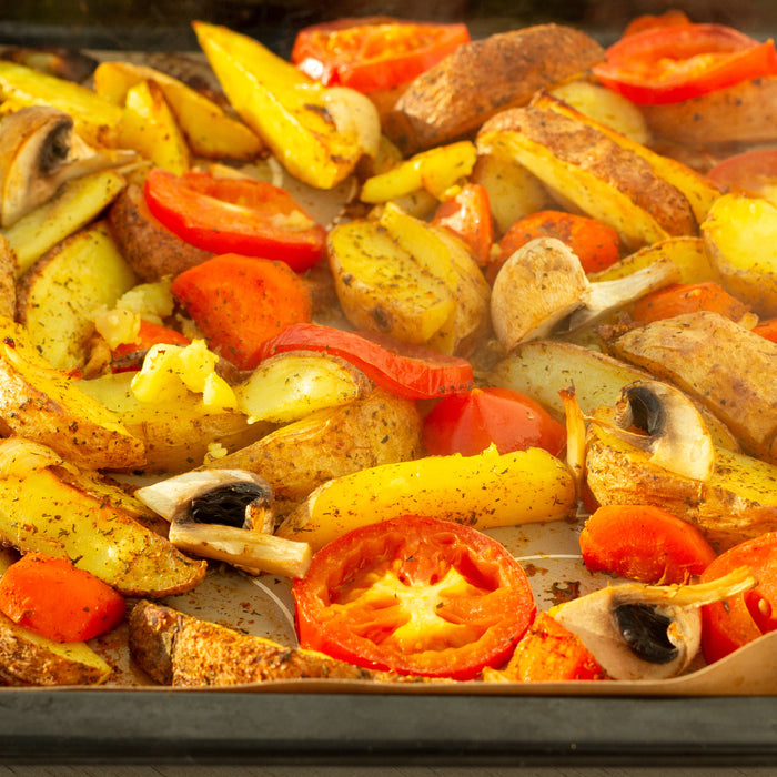 Verduras asadas con especias y ghee