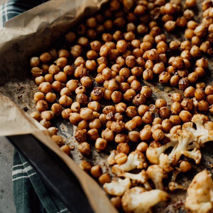 Snacks de garbanzos con sal de mar