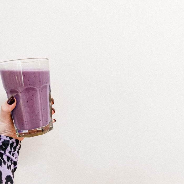Batido de yogurt y berries