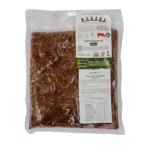 Carne Molida Angus 5% Manada 500 gr