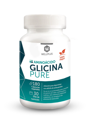 Glicina pure 180 caps Wellplus