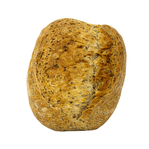 Hogaza de pan de masa madre multisemilla