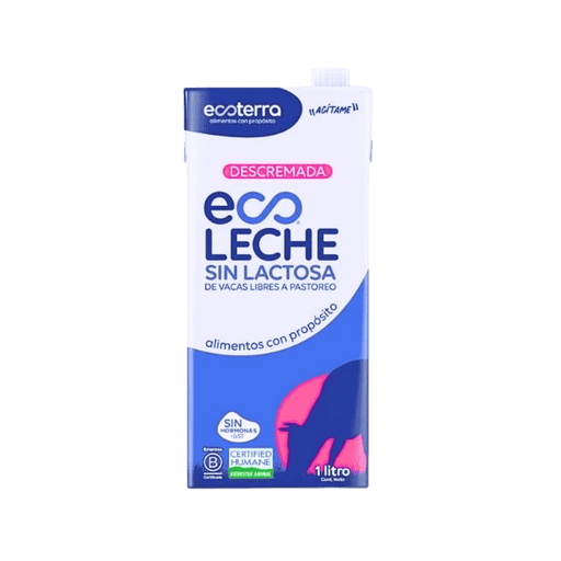 Leche Ecoterra Sin lactosa1Lt