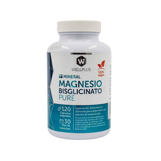 Magnesio bisglicinato pure Wellplus 120 caps