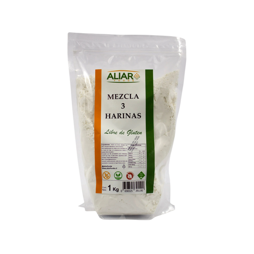 Mezcla de 3 harinas sin gluten