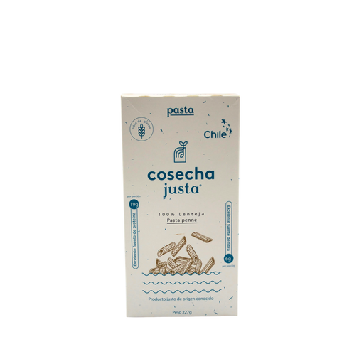 Pasta Penne de lentejas marca Cosecha Justa