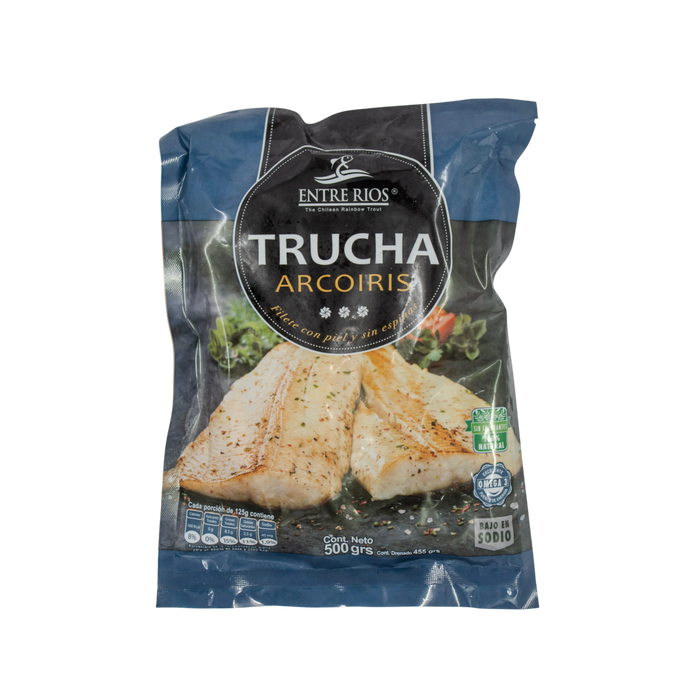Trucha arcoiris  filete 500 grs.
