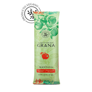 Barra Grana Low Carb sabor manzana canela de 35 g, sin azucar anadida, vegana
