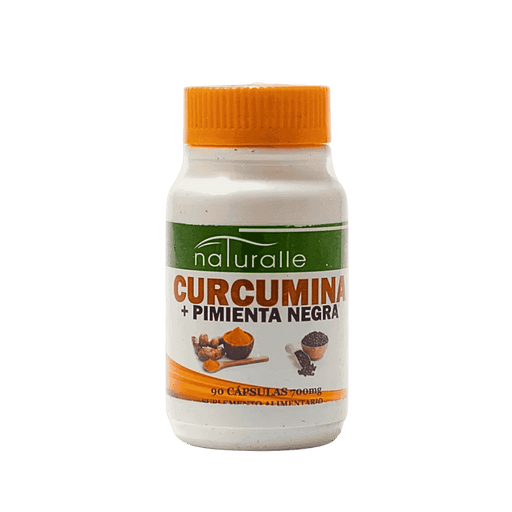 Curcuma pimienta 700 mg. Naturalle 90 caps.