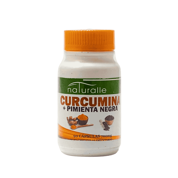 Curcuma pimienta 700 mg. Naturalle 90 caps.