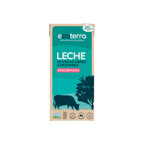 Leche Ecoterra Descremada 1Lt