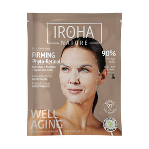 Mascarilla facial reafirmante Iroha Nature con phyto retinol, bakuchiol y peptidos, 23 ml